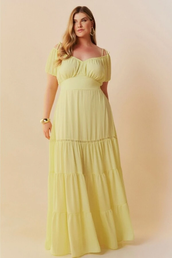 PROMO SEM TROCA Vestido longo quebela