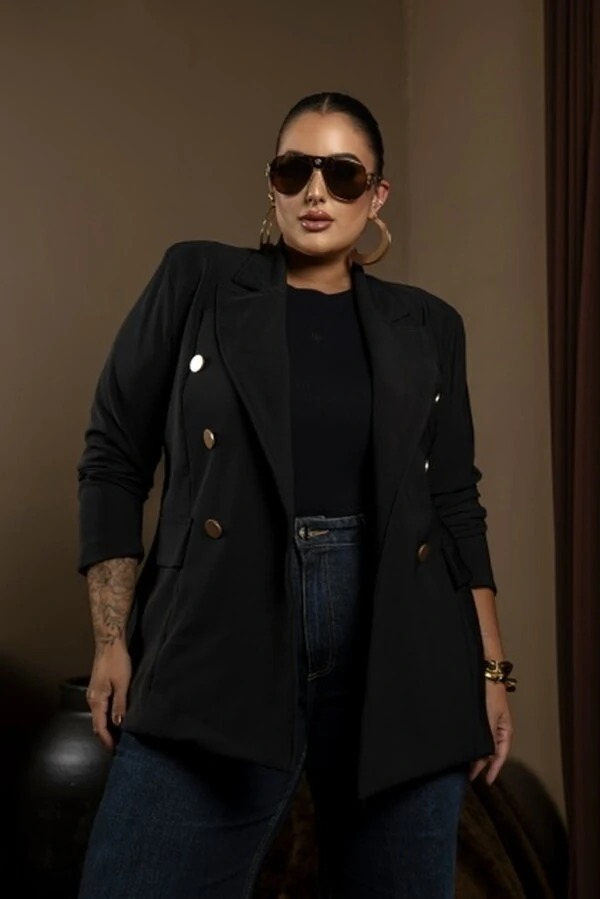 pre venda blazer alfaiataria alongado divas