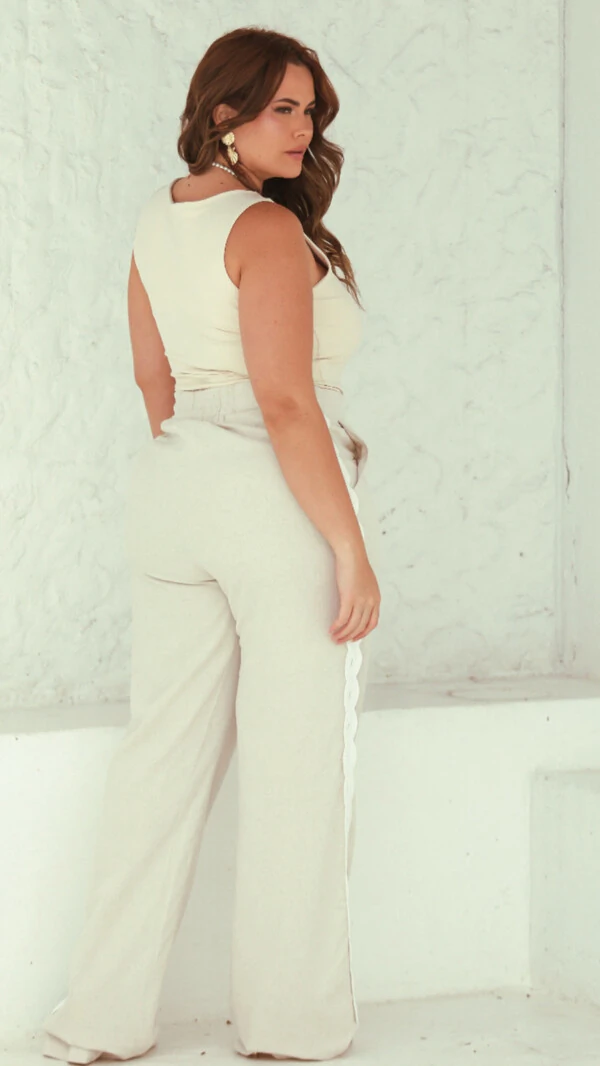 calca ayla com renda lateral upper