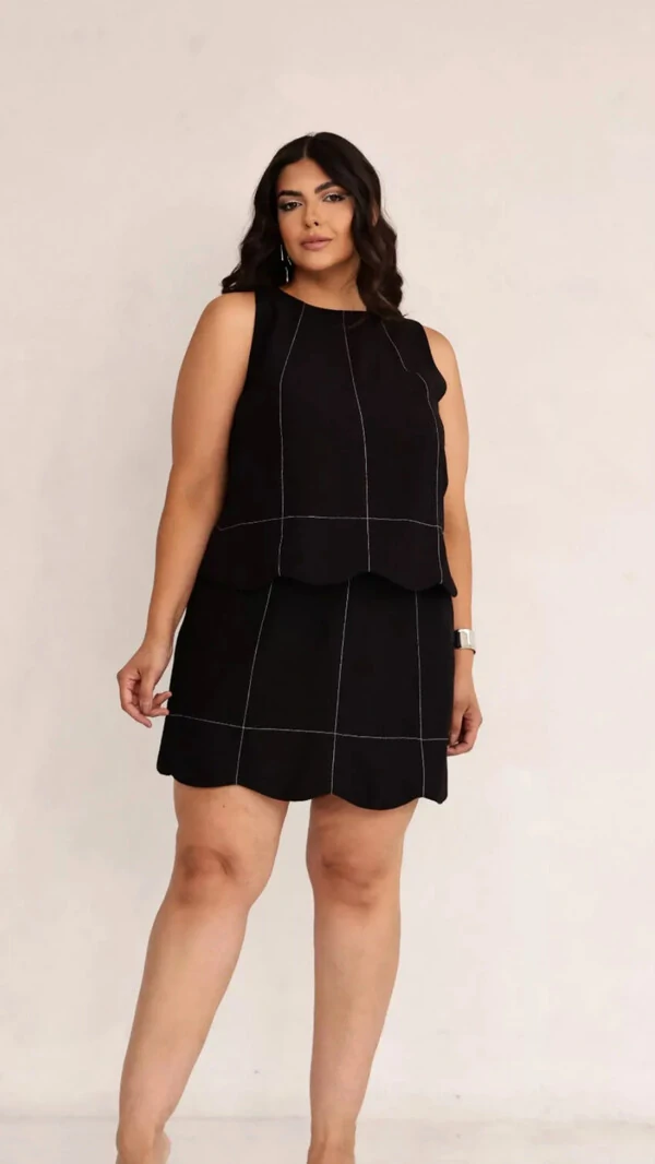 saia shorts rayon sensoriale prespontado lara upper