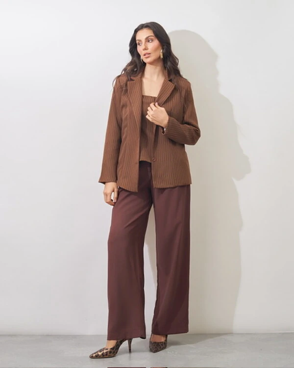 blazer risca de giz alfaiataria kayla