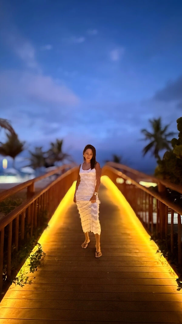 Vestido camada tricot planet