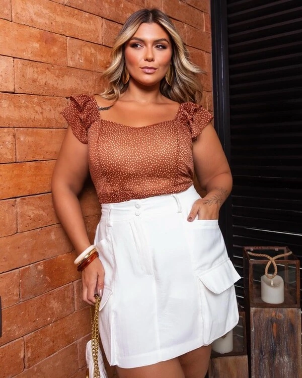 Pre venda blusa cigana crepe com lurex mr fr