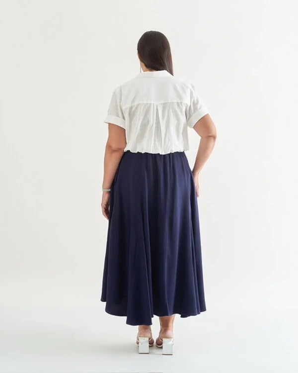 saia midi evase quebela