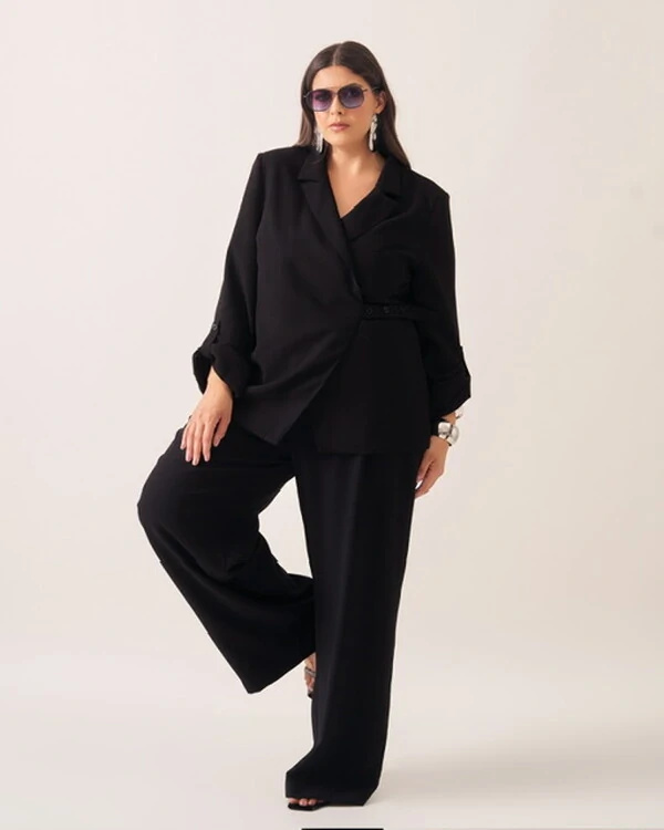 blazer nivea alfaiataria viscose com transpasse kayla