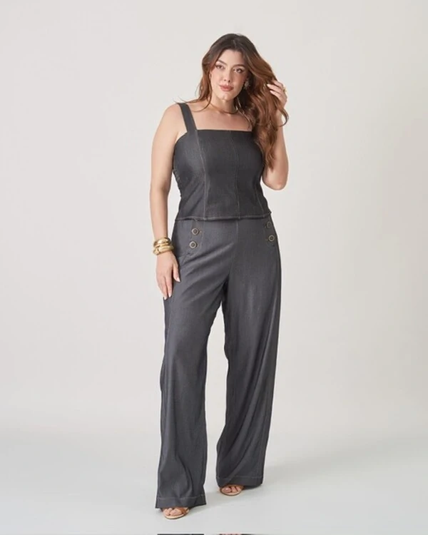 cropped corset denim spandex upper