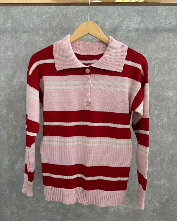 pre venda blusa tricot listra polo planet