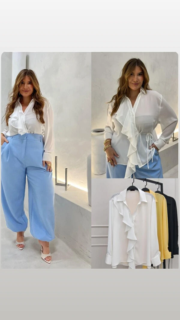 camisa crepe jabour assimetrico hotpink