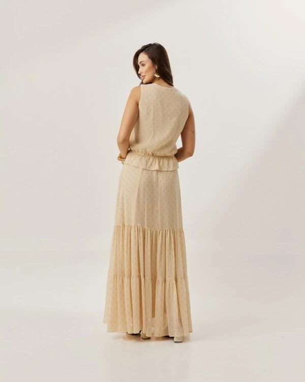 conjunto em crepe ggt com lurex chuvisco quebela