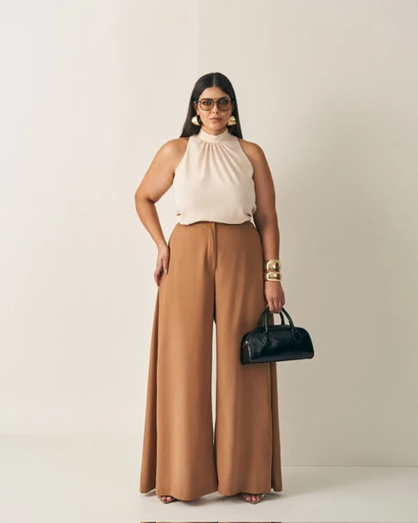 blusa gola alta quebela