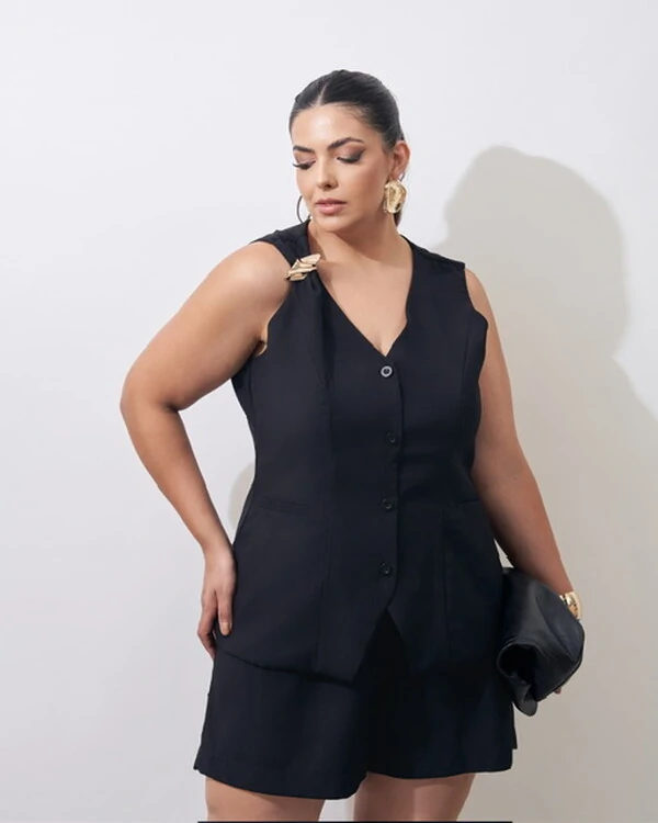 shorts mara alfaiataria de viscose kayla