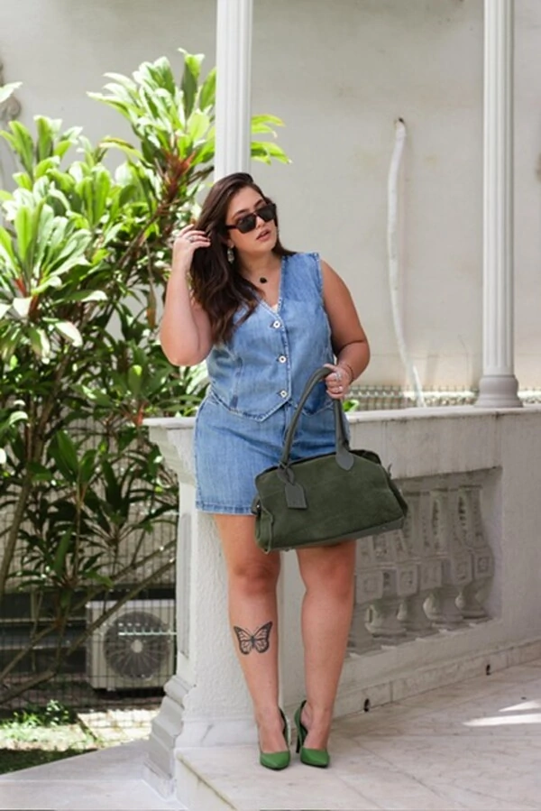 colete jeans azul claro izzat