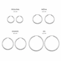 Argola GG Prata 925