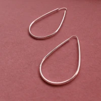 Brinco Argola Gota Prata