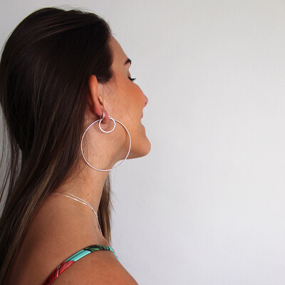 FotoArgola Pequena fio redondo Prata 925