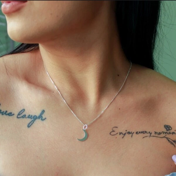 Pingente Meia Lua Prata 925