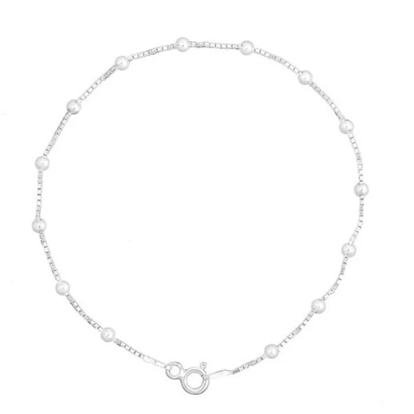 Pulseira Bolinhas Prata 925