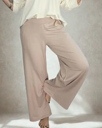 Calça Wide Leg Pijama Homewear Versátil (Monte seu Preguistê)