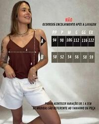 Blusa de Alça Reta Linda