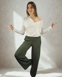 Calça Wide Leg Pijama Homewear Versátil (Monte seu Preguistê)
