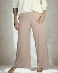 Calça Wide Leg Pijama Homewear Versátil (Monte seu Preguistê)