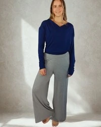 Calça Wide Leg Pijama Homewear Versátil (Monte seu Preguistê)