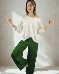 Calça Wide Leg Pijama Homewear Versátil (Monte seu Preguistê)