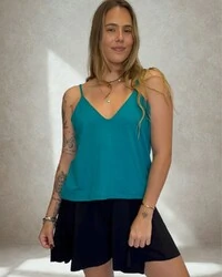 Blusa de Alça Reta Linda