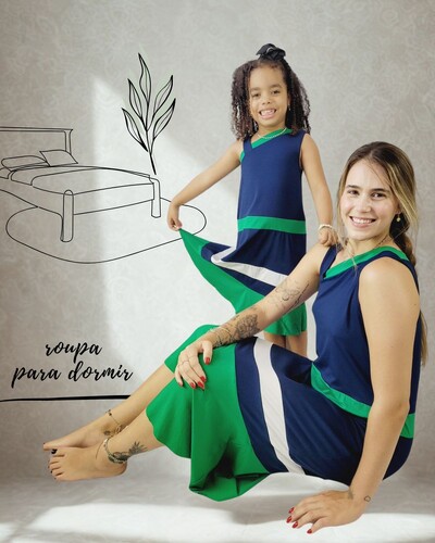Foto Camisola Infantil Homewear Preguistê Pacificazinha