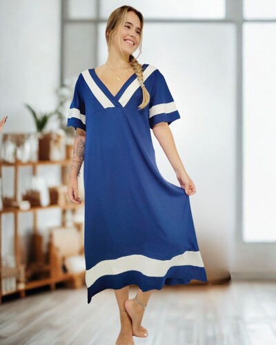 FotoPijama Camisola Longuete Feminino Homewear Preguiste Constelaçao