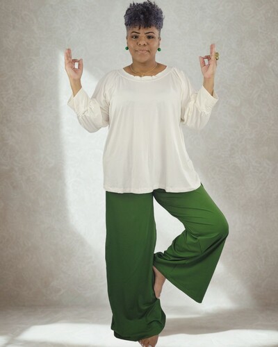 FotoCalça Wide Leg Pijama Homewear Versátil (Monte seu Preguistê)