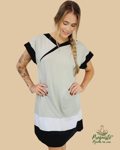 Foto Pijama Camisola Feminino Homewear Preguistê Evolução
