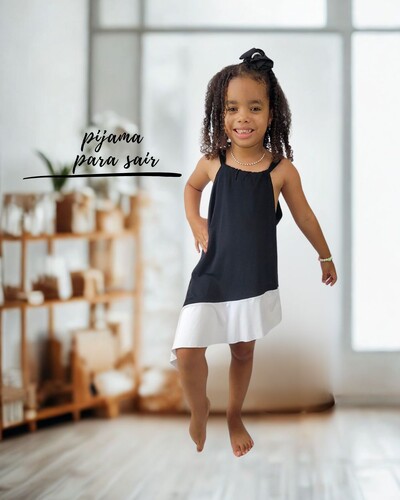 FotoPijama Camisola Infantil Homewear Preguistê Pequenina