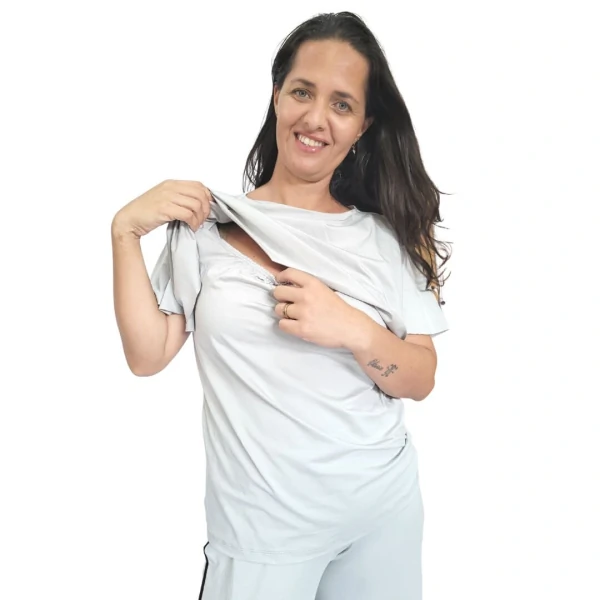 Blusa Pijama Homewear Amamentação Ame - PreguisAMAmentê