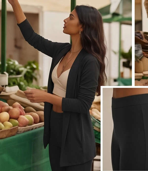 Cardigan Bossa Preguistê: O Abraço de Elegância do seu Conjunto