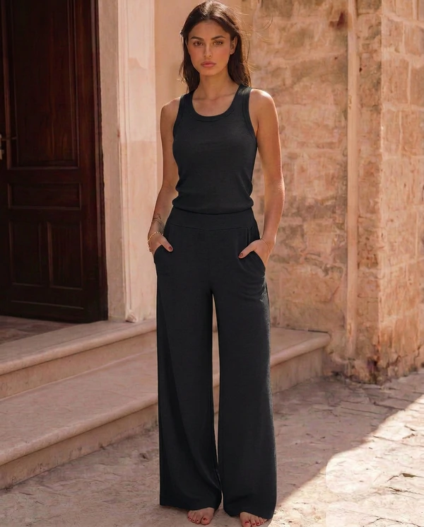 Calça Wide Leg Pijama Homewear Versátil (Monte seu Preguistê)