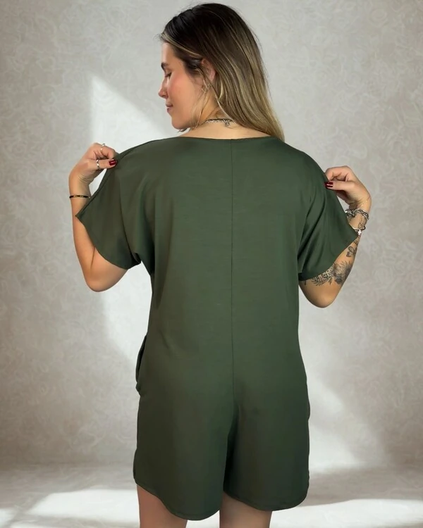 Macacão Homewear Curto Jardim