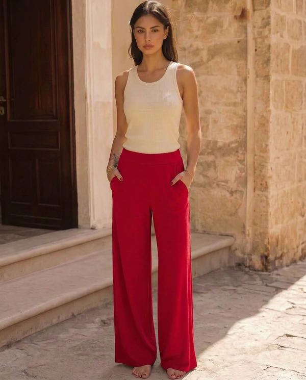 Calça Wide Leg Pijama Homewear Versátil (Monte seu Preguistê)