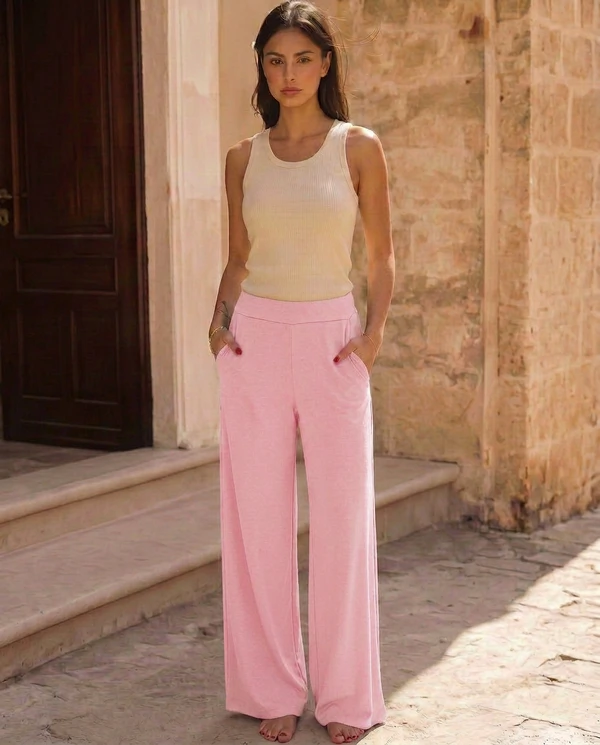 Calça Wide Leg Pijama Homewear Versátil (Monte seu Preguistê)