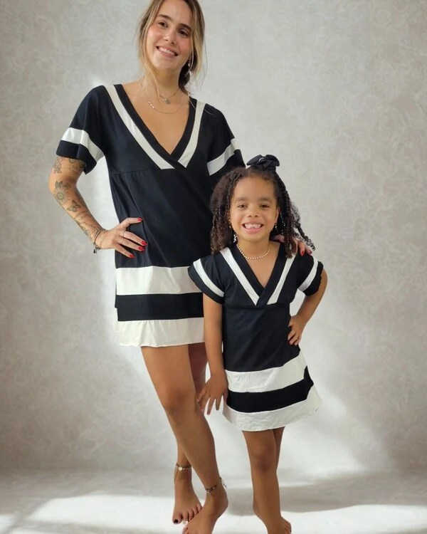 Pijama Camisola Infantil Homewear Preguistê Arte