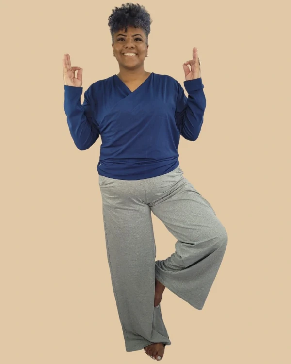 Calça Wide Leg Pijama Homewear Versátil (Monte seu Preguistê) - Lançamento