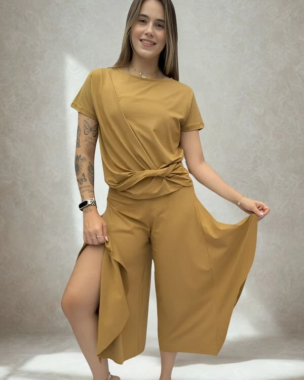 Calça Pantcourt Pijama Homewear Irradiação (Monte seu Preguistê)