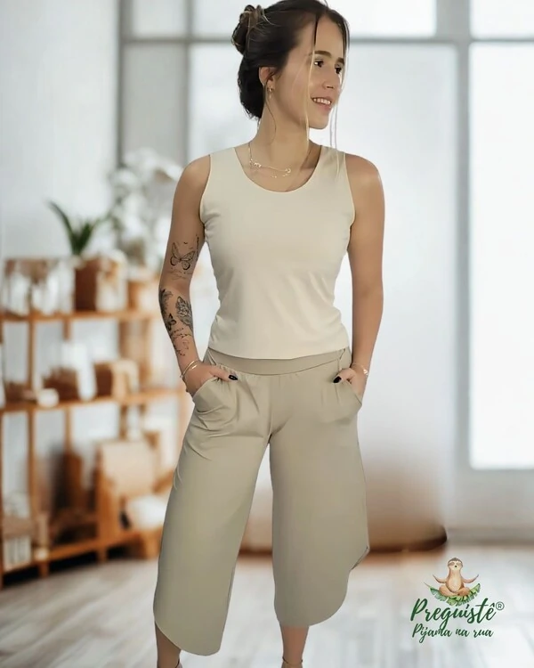Calça Capri homewear Preciso (Monte seu Preguiste)