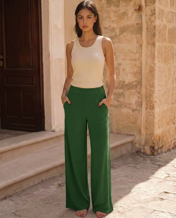 Calça Wide Leg Pijama Homewear Versátil (Monte seu Preguistê)