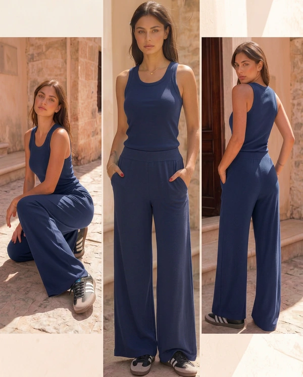 Calça Wide Leg Pijama Homewear Versátil (Monte seu Preguistê)