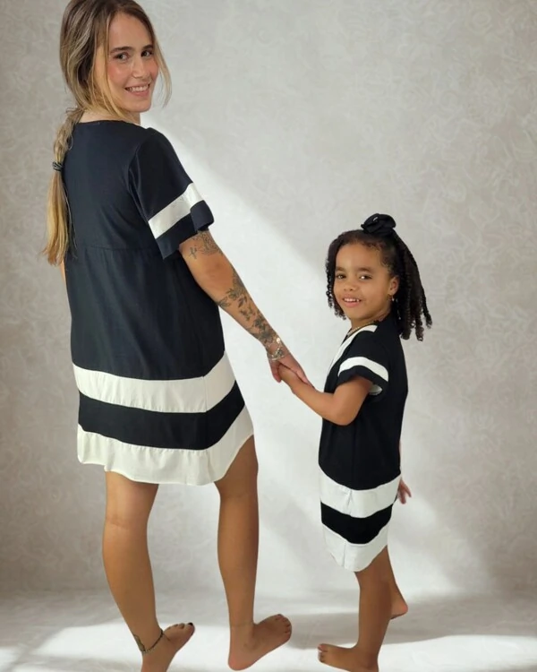 Pijama Camisola Infantil Homewear Preguistê Arte