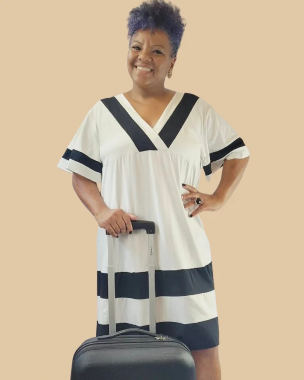 Pijama Camisola Feminino Homewear Preguistê Multifuncional Ocasional Mistério Off e Preto