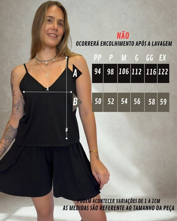 Blusa de Alça Reta Linda