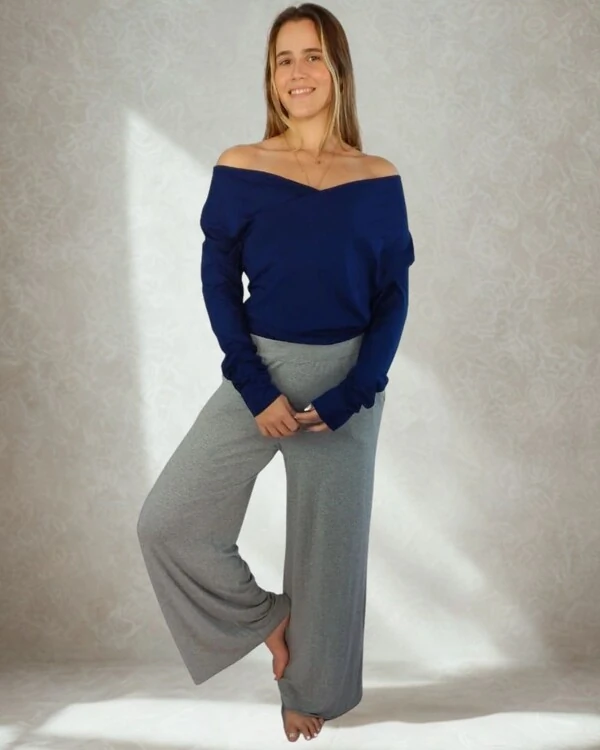 Calça Wide Leg Pijama Homewear Versátil (Monte seu Preguistê)