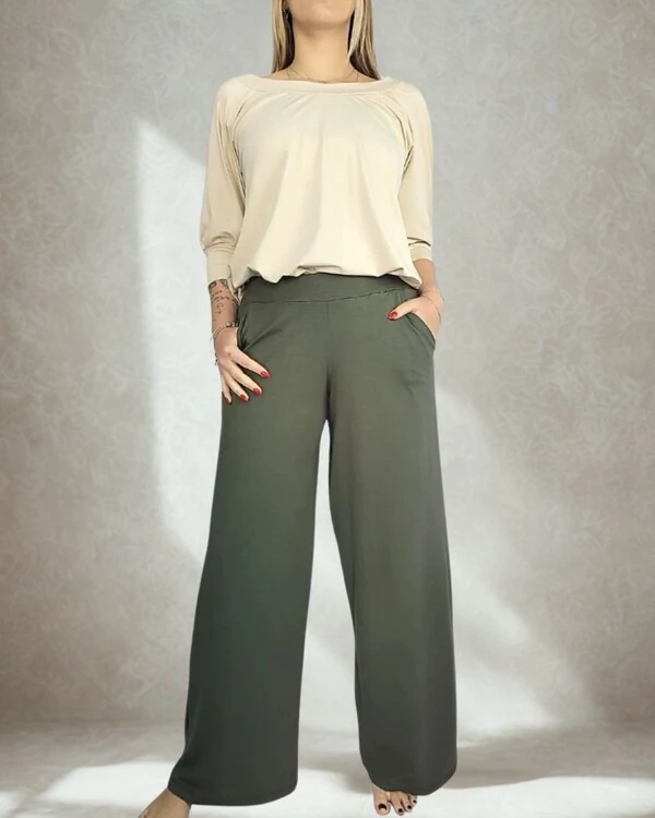 Calça Wide Leg Pijama Homewear Versátil (Monte seu Preguistê)